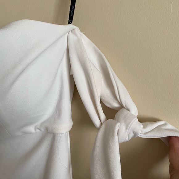 Forever XX1 White Party Dress - Picture 3 of 6